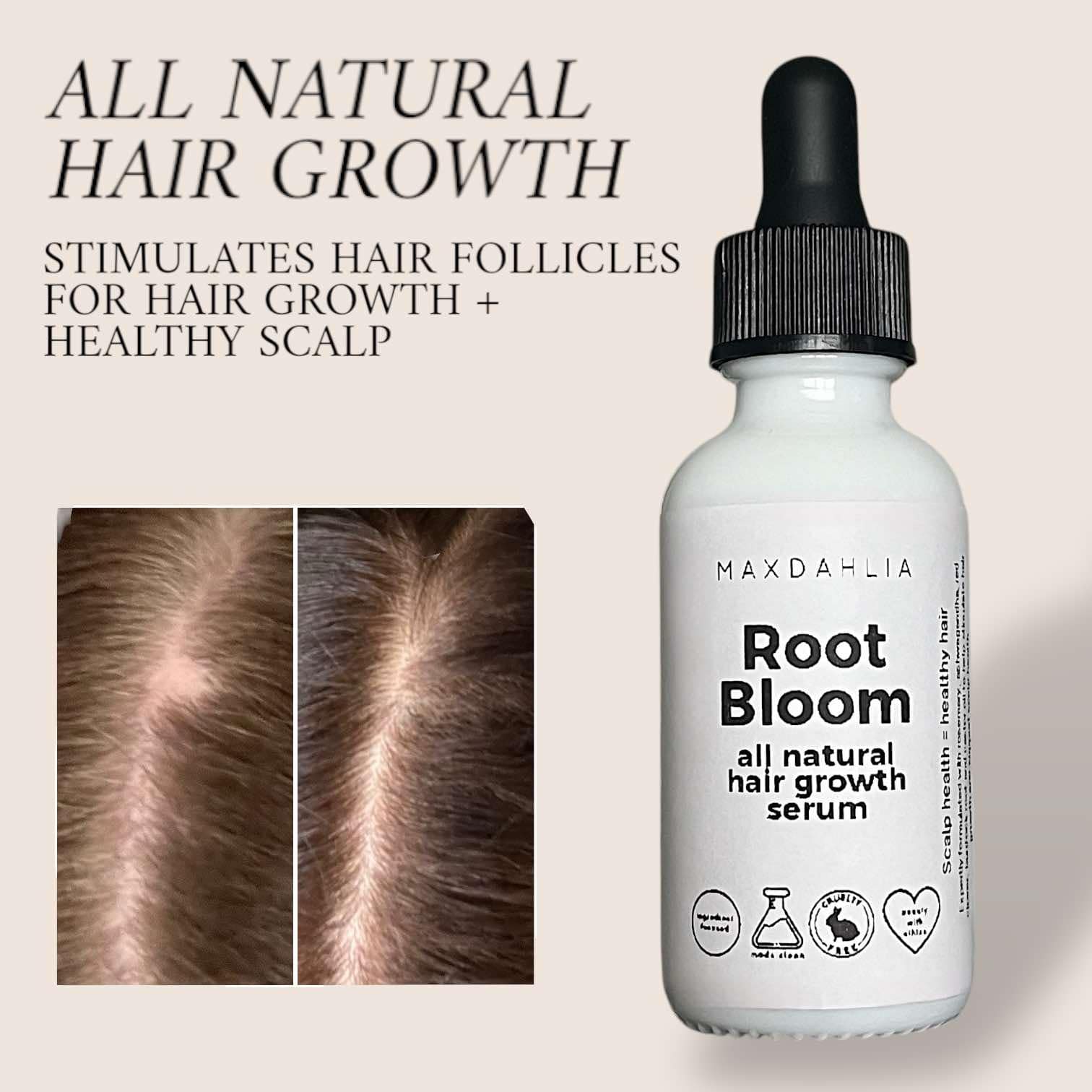 Root Bloom All Natural Hair Growth Serum