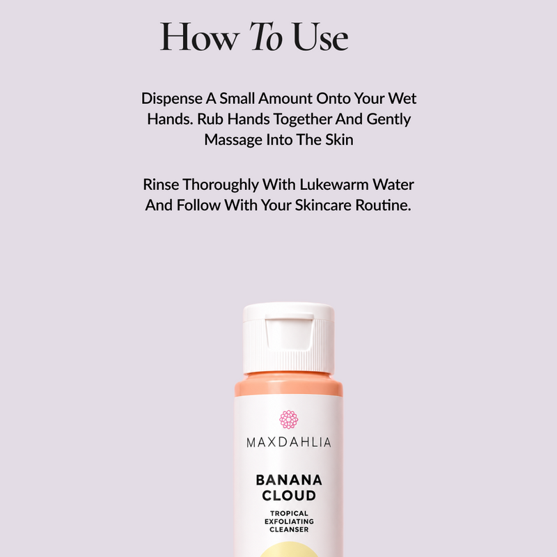 Banana Cloud Tropical Exfoliating Cleanser