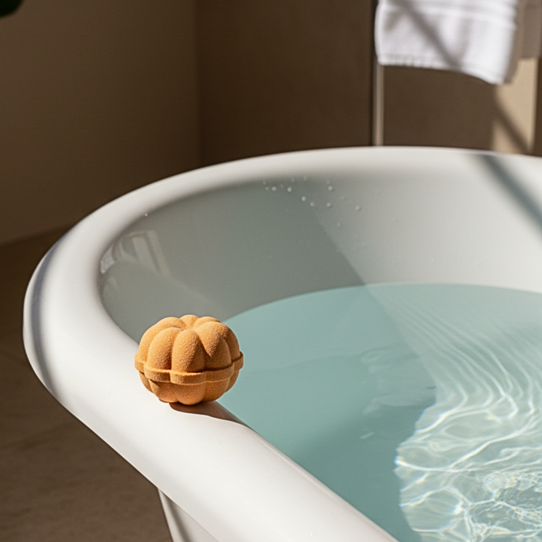 Pumpkin Coconut Milk Bath Bombs