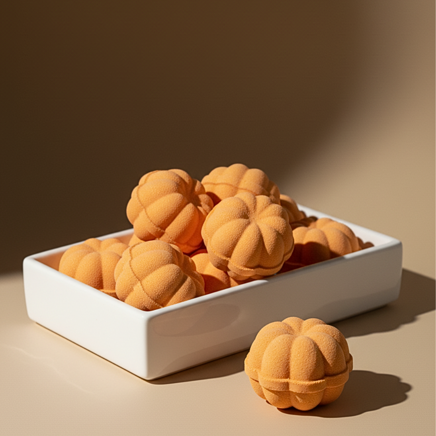 Pumpkin Coconut Milk Bath Bombs