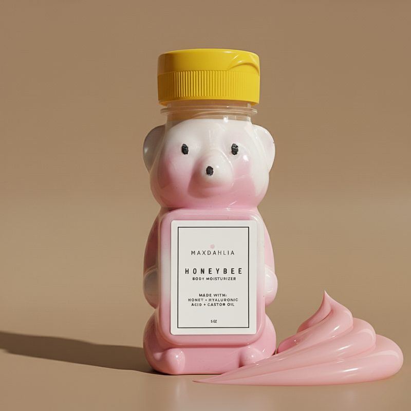 Peppermint Vanilla Maple HoneyBee Bear Body Moisturizer