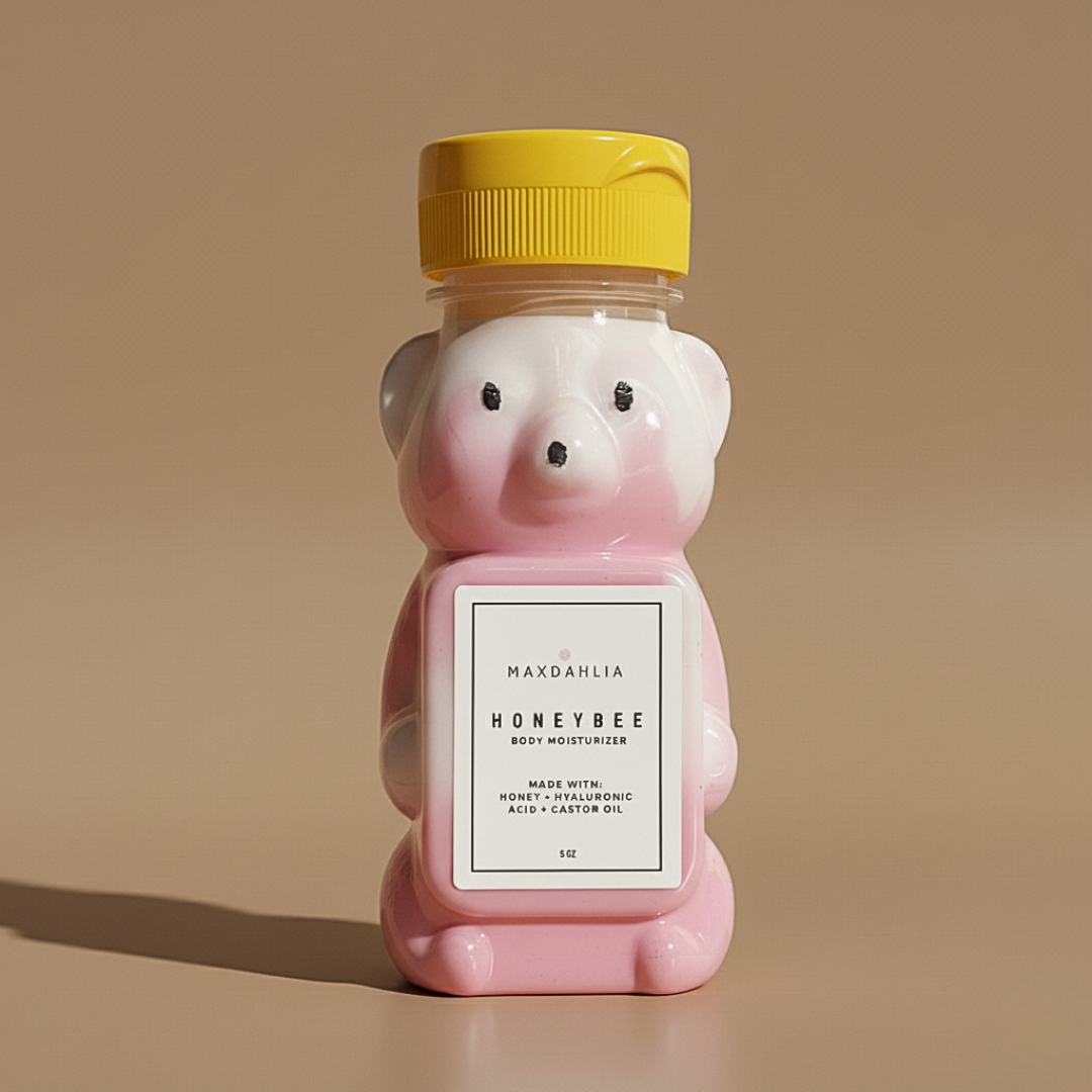 Peppermint Vanilla Maple HoneyBee Bear Body Moisturizer